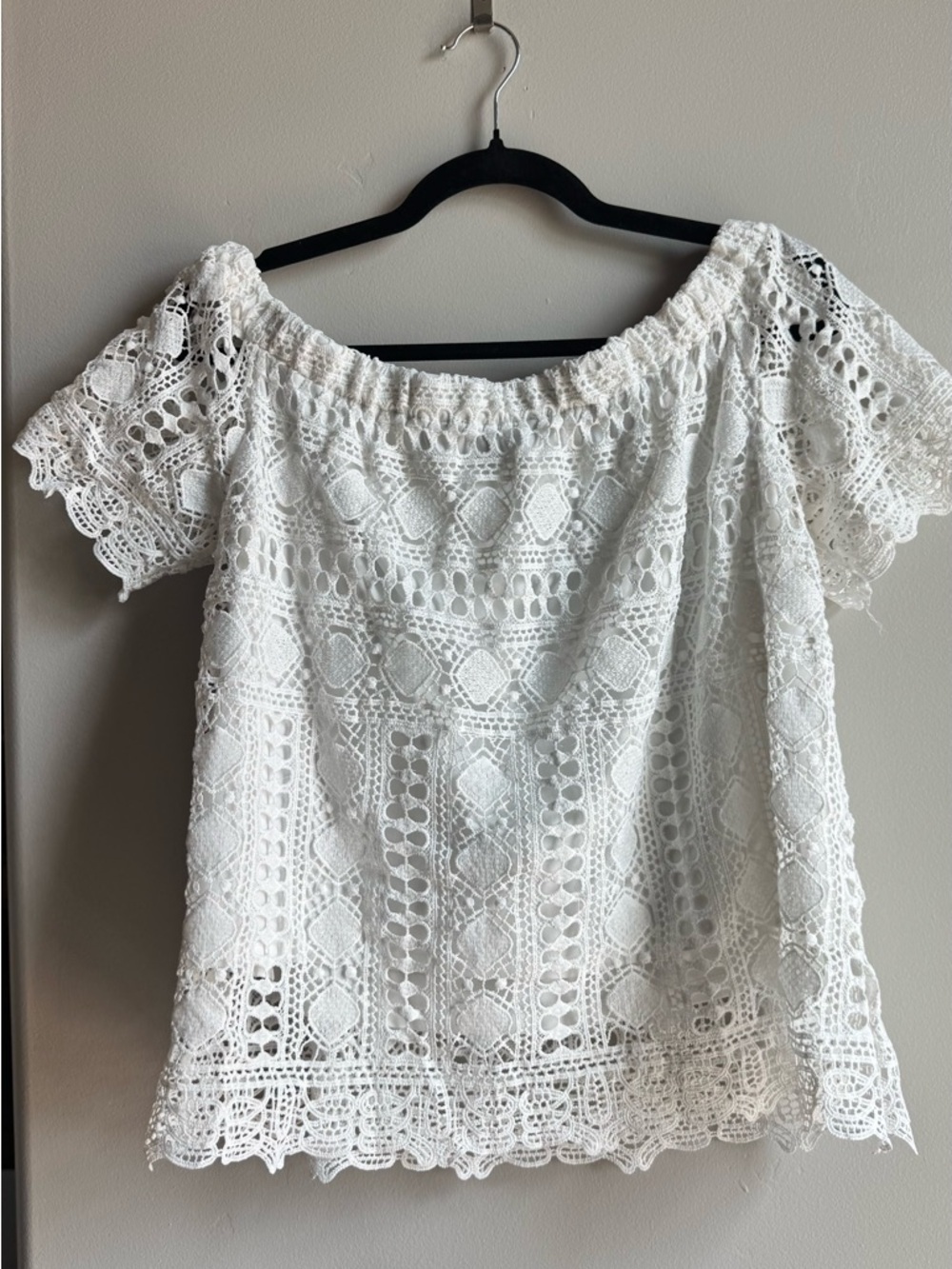 Anthropologie Sunday in Brooklyn Top Coquette Cottagecore Boho Peasant Blouse S - Picture 7 of 7